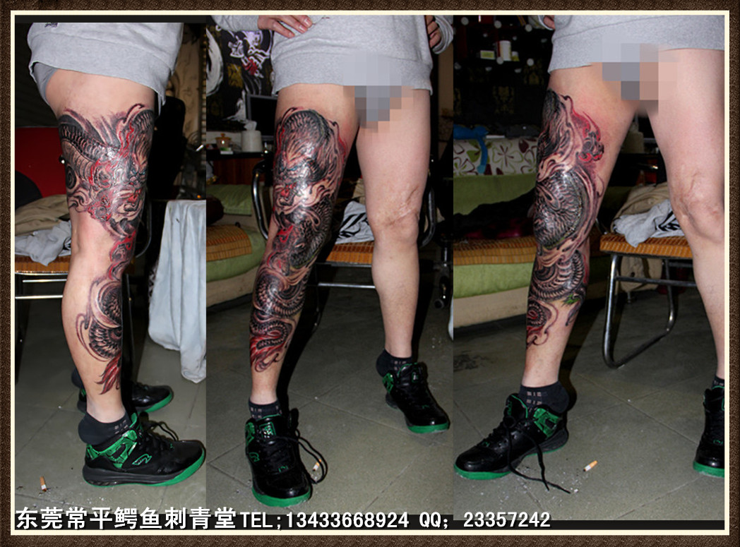 纹身花腿 真实,樱花纹身手稿 - 伤感说说吧